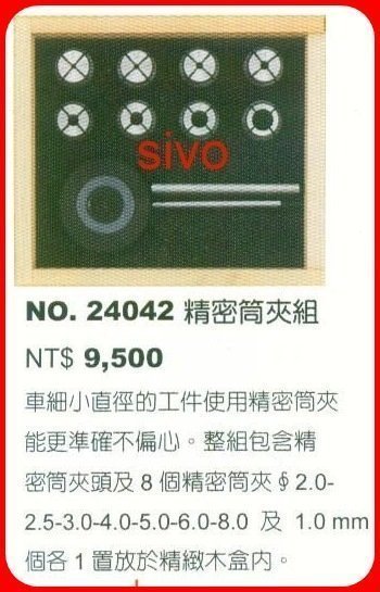 ☆SIVO五金商城☆PROXXON 迷你魔 NO.24042 精密筒夾組~專業經銷~維修保固~