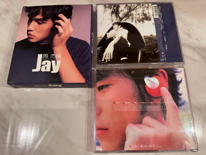 台灣阿爾發唱片發行 初回紙盒CD+VCD盤 周杰倫 JAY /首張同名專輯 / 附紙盒 歌迷入會樂迷卡