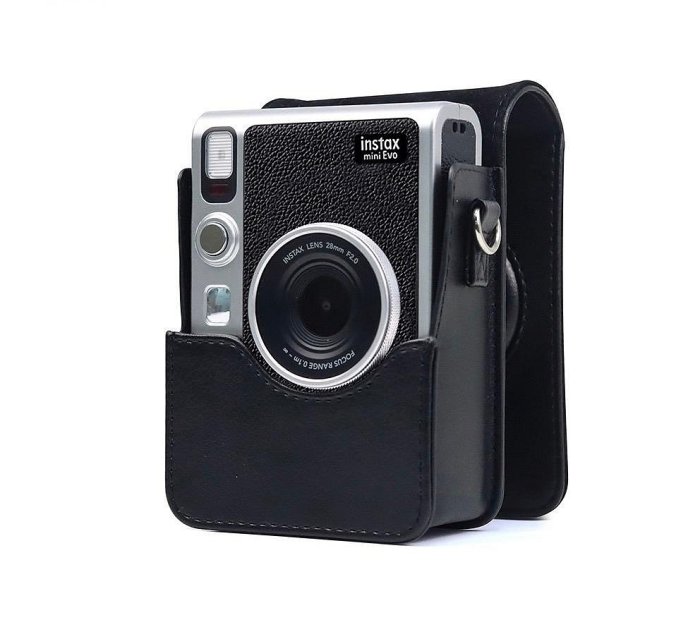 特價 Fujifilm  富士instax mini evo相機皮套 復古皮套 皮革巷機包 附背帶