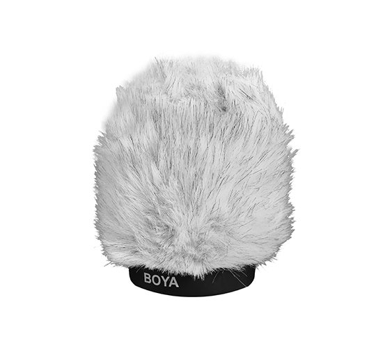 博雅 BOYA  BY-P100 通用型麥克風防風毛罩 兔毛 內尺寸19~23mm(直徑)x100mm(深) 公司貨