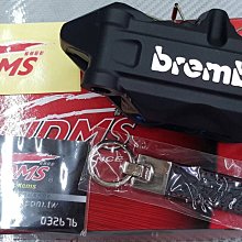 Brembo 100mm孔距 CNC 右卡 幅射卡鉗 正義大利 原廠公司貨 附保卡 鑰匙圈 附 Brembo煞車皮 幅卡