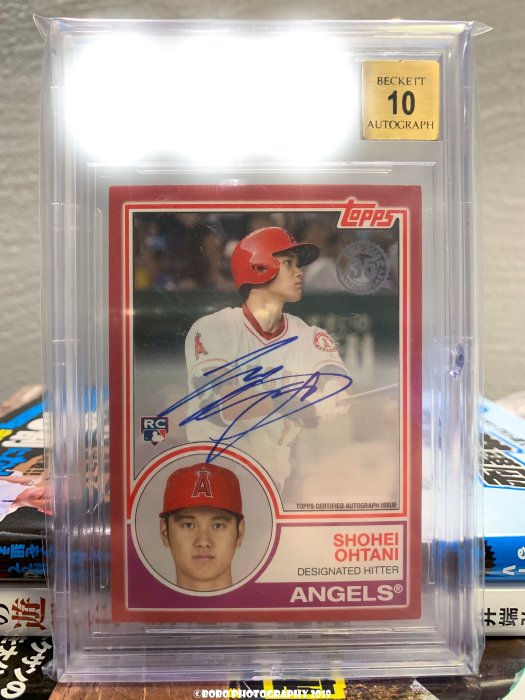 大谷翔平 2018 Topps ‘83 Autographs RED RC /25 新人簽名卡 簽名鑑定卡 洛杉磯天使