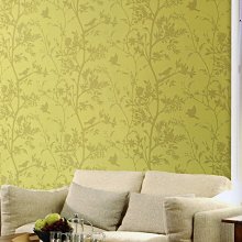 [禾豐窗簾坊]花鳥剪影自然風格壁紙(3色)/壁紙窗簾裝潢安裝施工