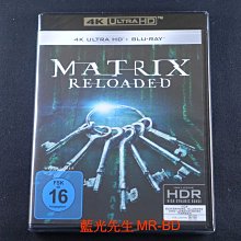 [藍光先生UHD] 駭客任務：重裝上陣 The Matrix : Reloaded UHD + BD 三碟限定版