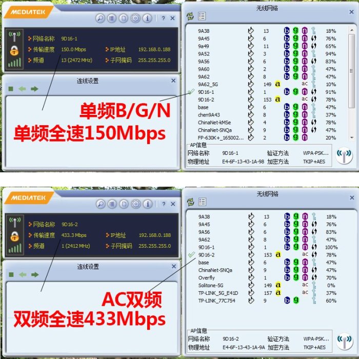 Win11雙頻USB無線網卡MT7610桌機筆電電腦WIFI接收器AC 5G大功率600M免驅動點歌手機電視機頂盒AP