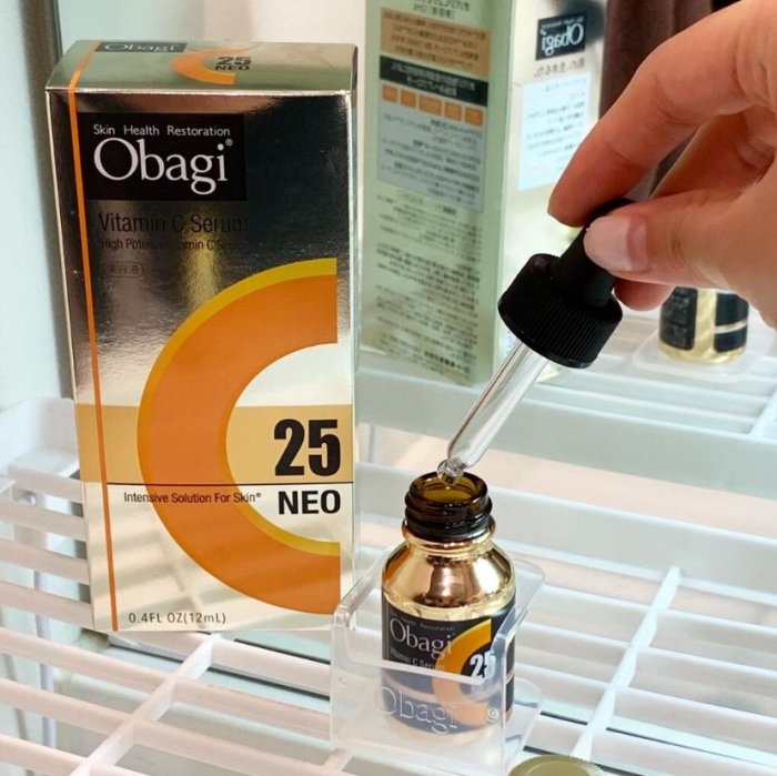 咨詢好價~日本新版OBAGI C25精華液 左旋維C亮白美容液12ml提亮