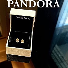 PANDORA潘朵拉心型水鑽耳環 純銀 保証真品 Ting