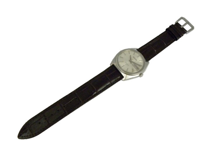 [專業模型] 機械錶 [SEIKO LM832095] 精工LM錶[23石][銀色面+星+日期]時尚/中性/軍錶