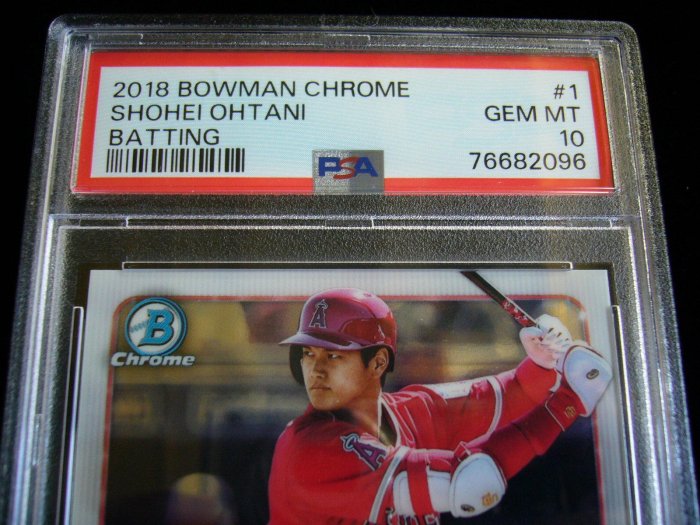 大谷翔平極品新人年KEY RC金屬鑑定卡2018 Bowman Chrome Batting 