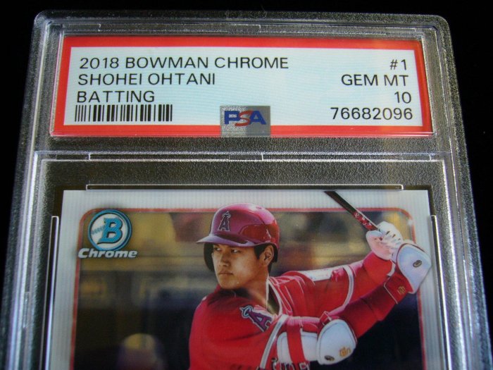 大谷翔平極品新人年KEY RC金屬鑑定卡2018 Bowman Chrome Batting