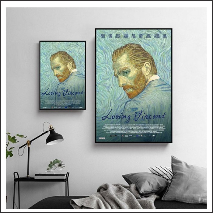 日本製畫布 電影海報 梵谷 星夜之謎 Loving Vincent 掛畫 無框畫 @Movie PoP 多款海報#