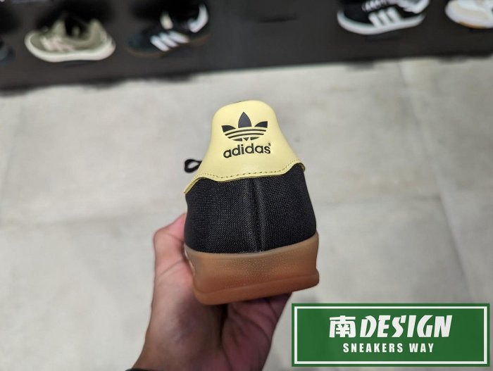 南🔥2023 9月 ADIDAS OG GAZELLE INDOOR 麂皮 皮革 T字頭 膠底 男女款 黑黃IG4999