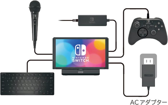 Switch周邊 NS HORI 便攜式USB集線器支架 多角度充電直立架 NSW-820【板橋魔力】