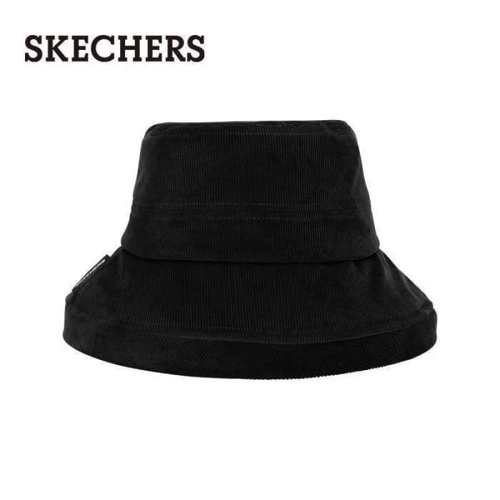 【熱賣下殺】Skechers斯凱奇2021新款時尚燈芯絨漁夫帽盆帽女休閑帽子L320W286