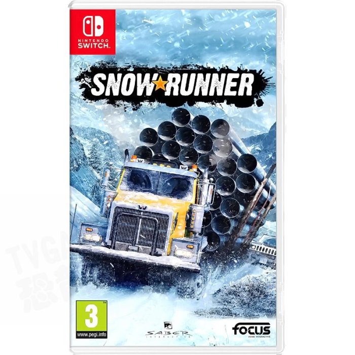 【全新未拆】任天堂 SWITCH NS NS 雪地奔馳 冰雪奔馳 SNOWRUNNER 中文版【台中恐龍電玩】