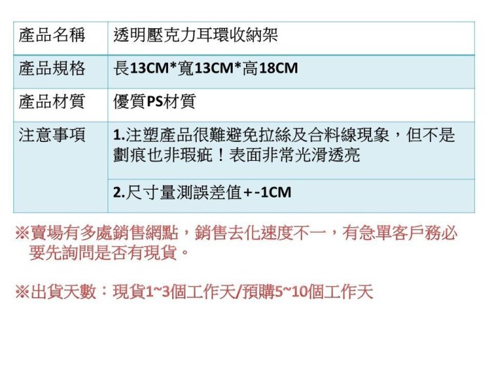 ［Lulu.L.SHOP］升級版透明高質感水晶材質 耳釘 耳環 耳勾  展示架 收納飾品盒 現貨＋預購