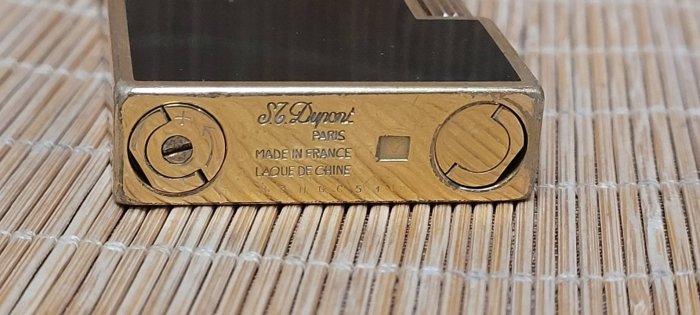 @@@六合堂@@@早期法國制S.T.Dupont 18k金 特殊稀有木紋 都彭打火機 ，保證真品，聲響脆響，打火正常迅速