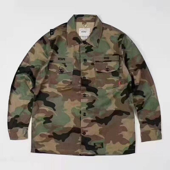 西山徹 現貨實拍圖片 WTAPS JUNGLE LS SHIRT 軍事斜紋布 兩袋襯衫外套工裝夾克