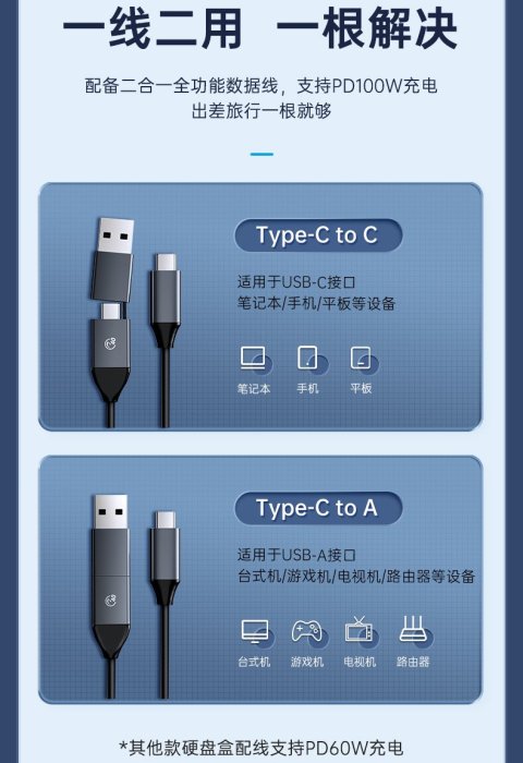 台灣現貨 ORICO  nvme外接盒 m20 USB4外接硬碟盒 兼容 typec 雷電4 m.2 超高速40Gbps