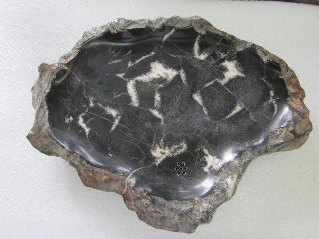 [尚軒-龜之鄉]頂級黑龜甲石茶盤