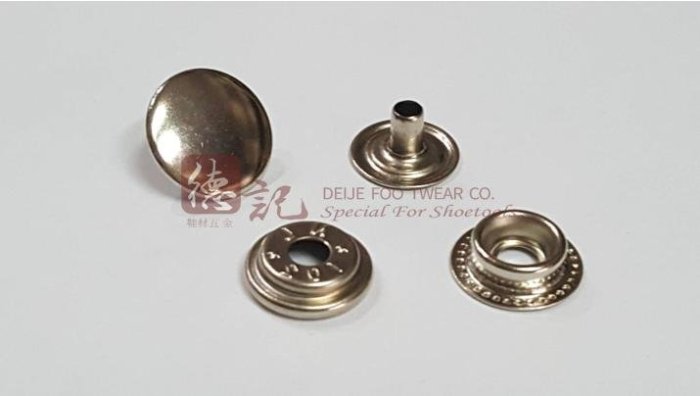 德記皮革工藝-【15mm 牛仔釦 ~銀色/銅色~ 】10組入** 皮雕 皮革 DIY五金材料