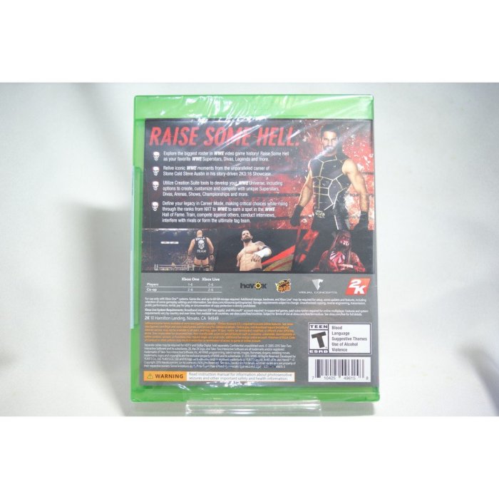 [耀西]全新 美版 XBOX ONE 激爆職業摔角 WWE 2K16 含稅附發票