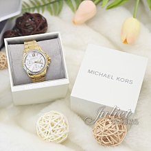 【茱麗葉精品】全新精品 MICHAEL KORS 專櫃商品 MK7212 水晶鑽框三眼時尚腕錶.金 現貨