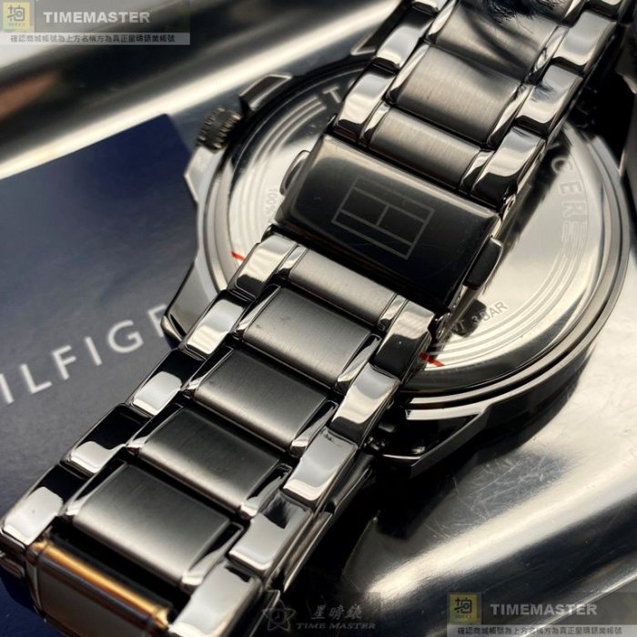 TommyHilfiger手錶,編號TH00039,46mm槍灰色錶殼,槍灰色錶帶款