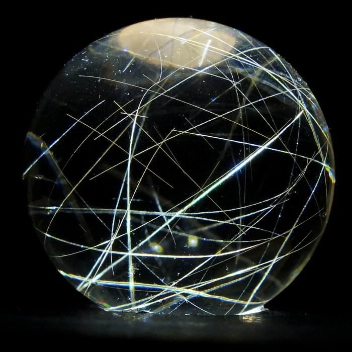 髮晶球005 –25.9mm。金髮晶。珍藏水晶
