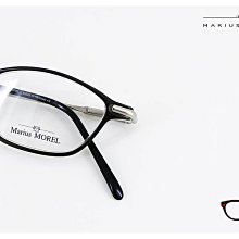 【My Eyes 瞳言瞳語】MORIUS MOREL 深灰色小梯型光學眼鏡 法國製 咖啡店 / 書店 古典文藝青年風格