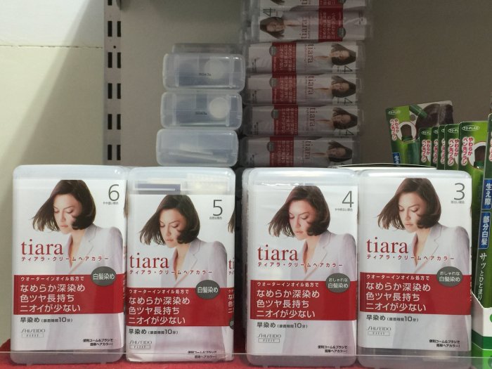 嘉芸的店 SHISEIDO TIARA 資生堂 染髮劑 染髮劑 40g 日本製 aeiko 日本製染髮劑 白髮染髮劑