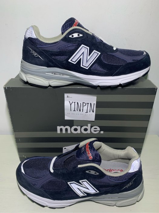 YP NEW BALANCE 990 NB3 V3 Navy 海軍藍NB990 RDA RDB RA RC 992GR VS3