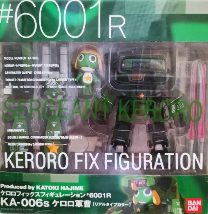 全新 FIX 6001R 軍曹 KA-006s Sergeant Keroro Real Type Color