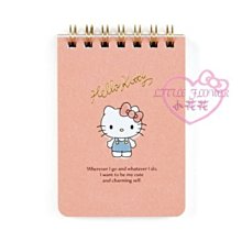 小花花日本精品♥ Hello Kitty 三麗鷗 上掀線圈筆記本~3