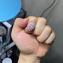 【台北周先生】天然粉紅色鑽石 1.51克拉 2022最新設計款 18K白金 豪華花瓣鑽戒