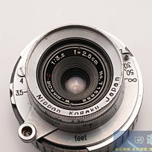 【高雄四海】Nikon W-Nikkor C 2.8cm 28mm F3.5鏡頭 Leica L39 LTM 保固三個月