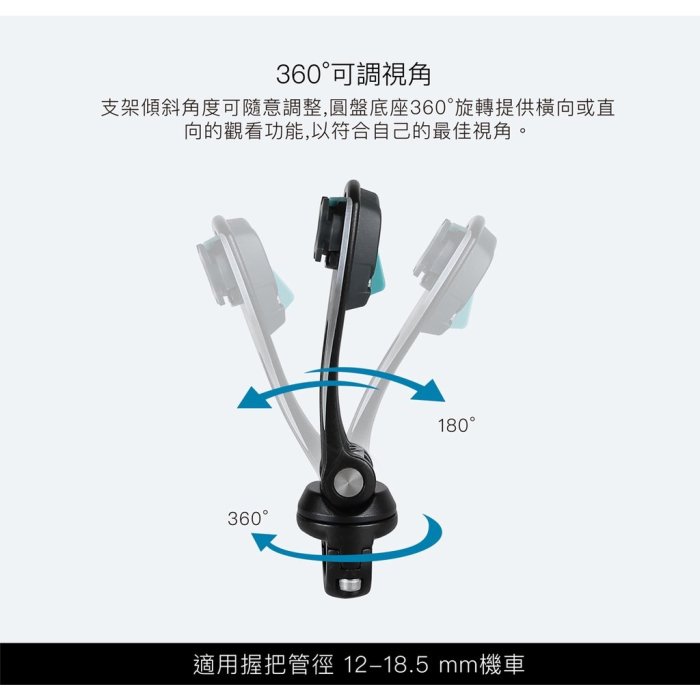 Intuitive Cube X-Guard系列 鋁合金小管徑車架 手機架