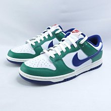 NIKE Dunk Low Retro FQ6849141 男款 休閒鞋 低筒經典款 白x孔雀綠【iSport愛運動】