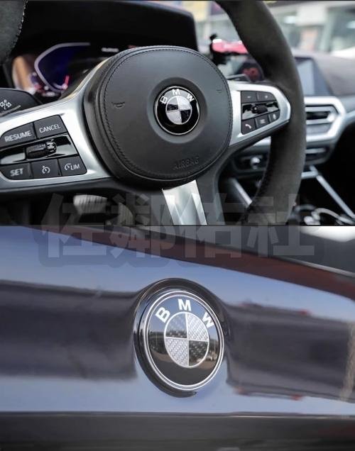 寶馬專用 BMW E/F/G世代 真黑白碳纖車標 卡夢 車身標誌 前標 後標 尾標 輪框中心蓋 方向盤標 輪殼蓋 單件價