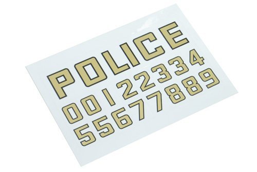 JHS（（金和勝 生存遊戲專賣））警星LAPD警用貼紙 (警用+數字) STICKER-06