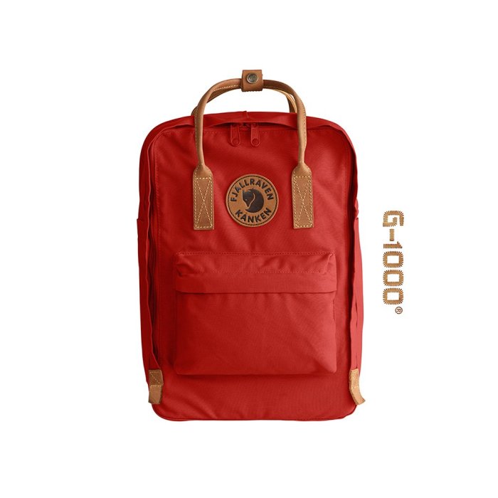 瑞典Fjallraven小狐狸Kanken No.2 G1000皮標15吋電腦包後背包空肯包書包23569-325深紅色