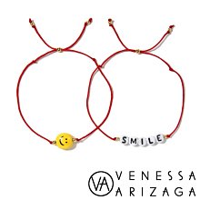 Venessa Arizaga SMILE 笑臉手鍊 紅色手鍊 2件組