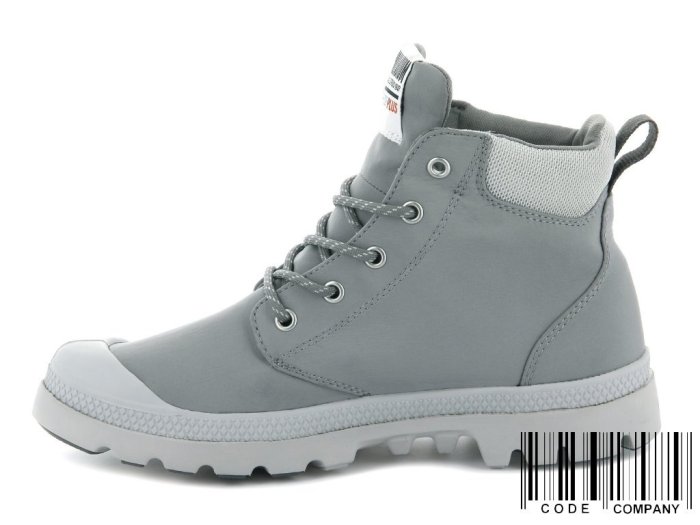 =CodE= PALLADIUM PAMPA LITE+ CUFF WP 防水輕量軍靴(淺灰) 76259-011 女