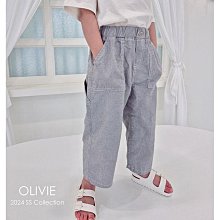 5~11 ♥褲子(灰) OLIVIE-2* 24夏季 OLI240420-014『韓爸有衣正韓國童裝』~預購