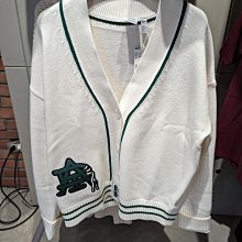 南🔥2022 10月 ADIDAS OG CARDIGAN 外套 V領 學院風 落肩 針織 女款 白 HS9522