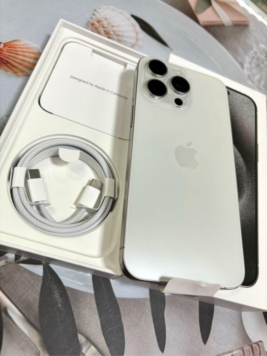 🍎 Apple iPhone 15Pro Max 512G🍎白色拆封新品電池健康度100%🔥台灣公司貨🔥蘋果原廠保固