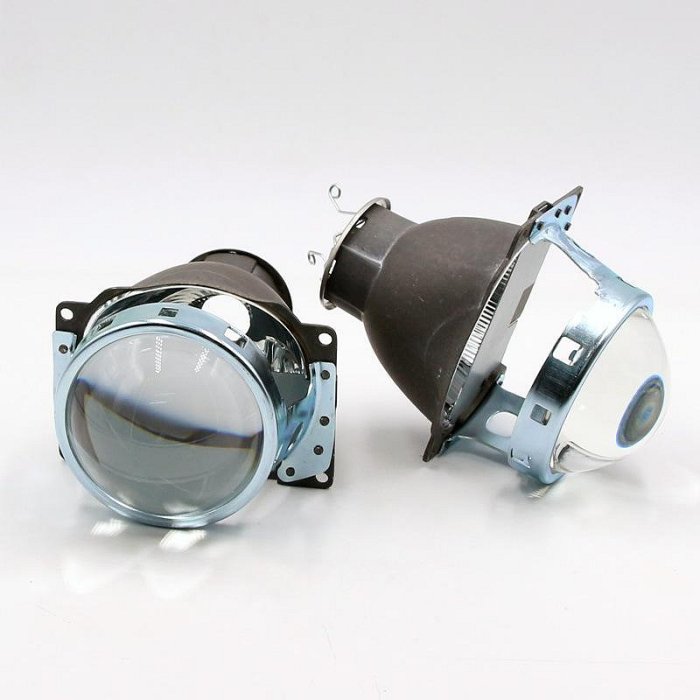 批發 批發 現貨Q5雙光透鏡3.0寸H7單光透鏡HID氙氣燈泡汽車大燈改裝配件雙光透鏡
