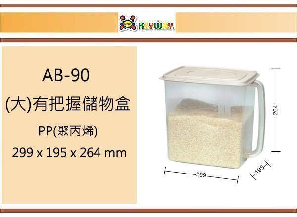 (即急集)買3個免運不含偏遠 聯府 AB-90 (大)有把握儲物盒台灣製