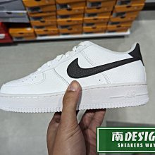 南🔥2023 11月 Nike Air Force 1 緩震氣墊 皮革 耐磨 休閒 大童 女 白黑 CT3839-100