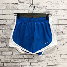 Maple麋鹿小舖 美國購買 ＊ NIKE 女生款藍色LOGO運動短褲 ＊ ( 現貨S號 )